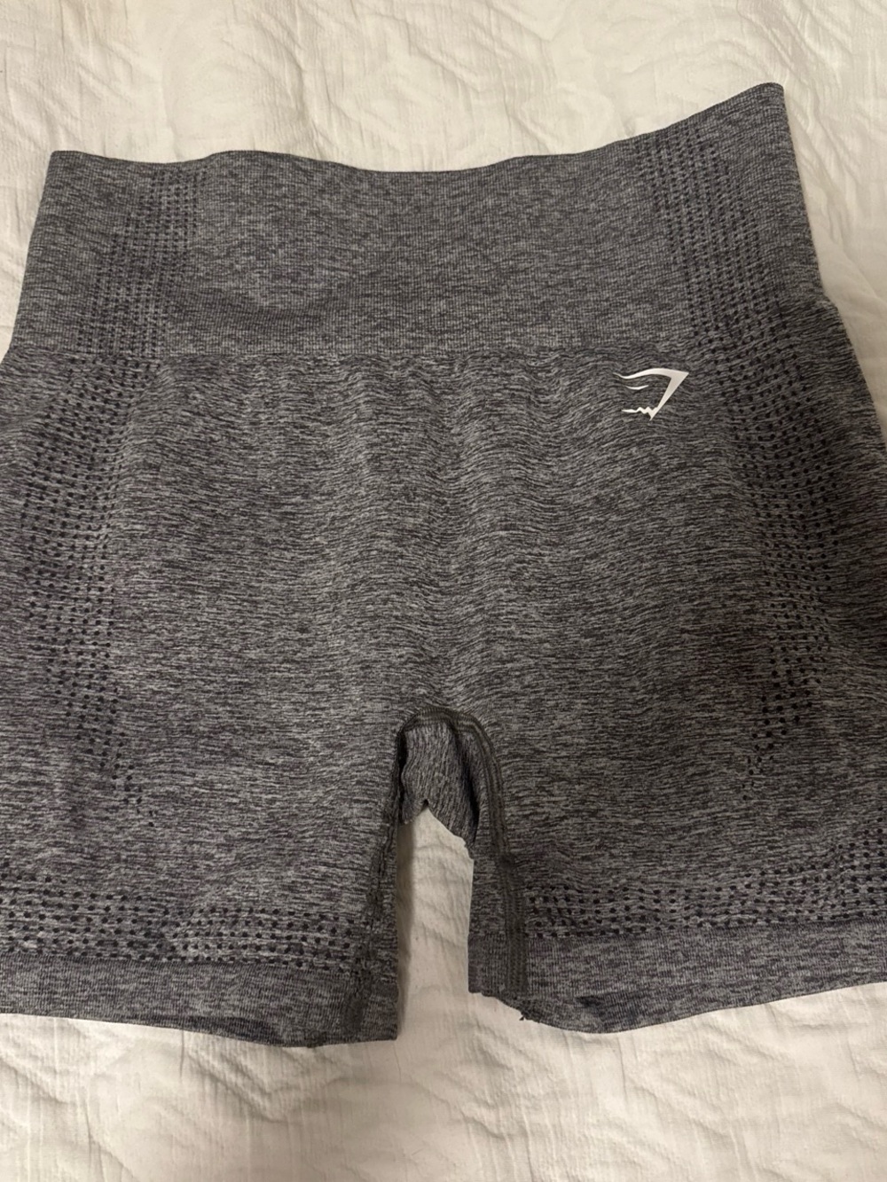 Gymshark Seamless High-Waist Charcoal Grey Bike Shorts